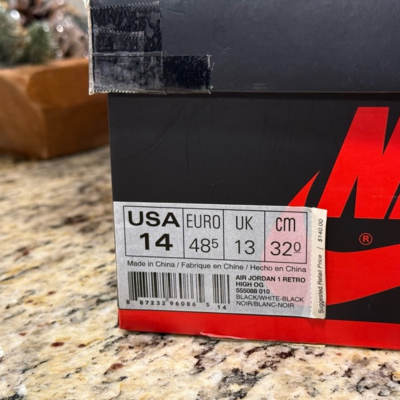Jordan Retro 1 OG High Black & White 2014 - Picture 2 of 10